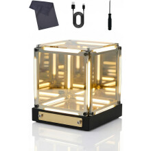 Infinite Space Abyss Lamp 4D Infinity Mirror Cube LED Touch Dimming USB Oplaadbaar
