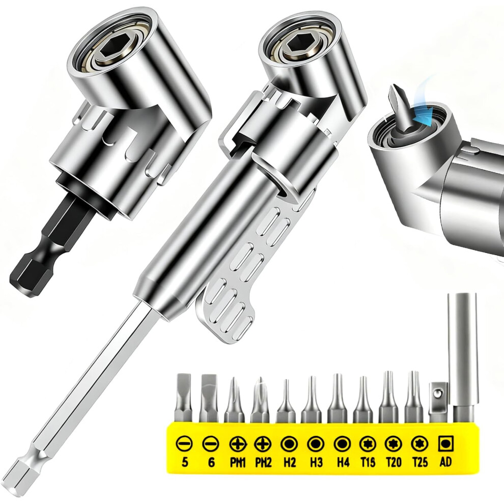 Corner Angled Screwdriver Drill Adapter 105 Degree Right Angle Attachment Extension 3233222897197
