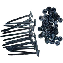Klinknagelstijl kabelbinders, universele nylon kabelbinders met gesp, 100 stuks, zelfvergrendelend, zwaar uitgevoerd.