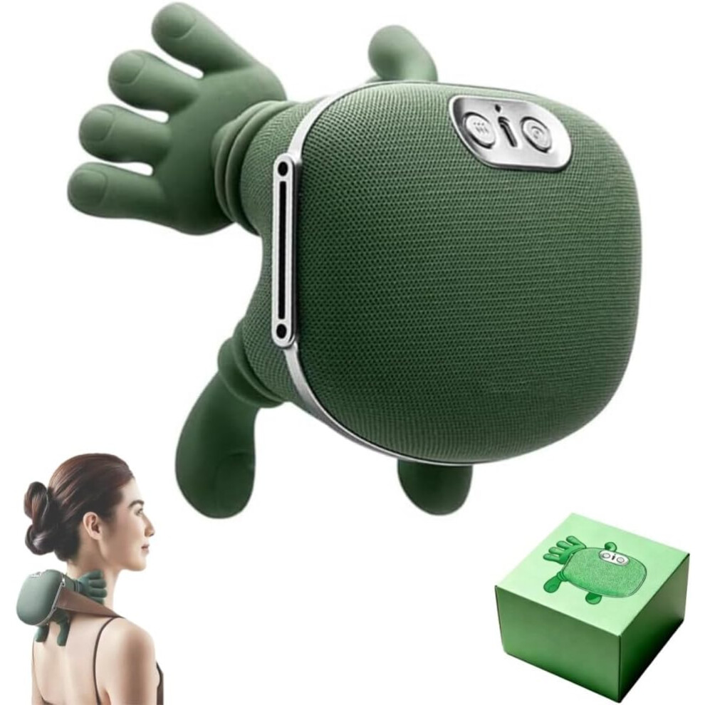 Oimg Shiatsu Massager 4D Neck And Back Wireless Deep Tissue Relief With Heat Ergonomic Modes
