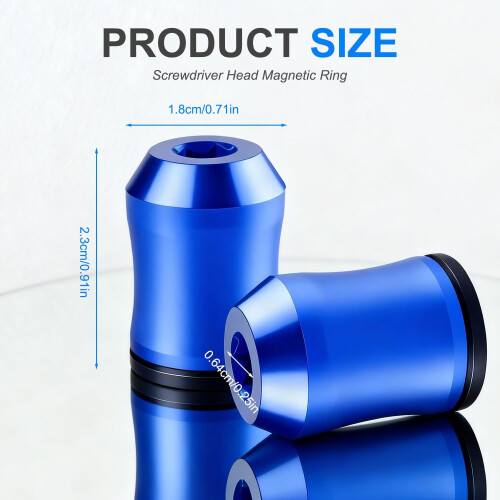 Magnetic Screw Holder Upgrade Screwdriver Head Magnetic Ring for Drill Bits Magnetizer 2