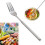 Extendable Fork Spoon Stainless Steel Retractable Long Handle Telescoping for BBQ Dinner 1