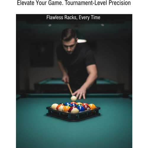Professional Billiard Rack System Eliminates Gaps 8 Ball 9 Ball Triangle Pool Accessories 1
