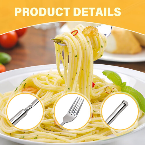 Extendable Fork Spoon Stainless Steel Retractable Long Handle Telescoping for BBQ Dinner 1