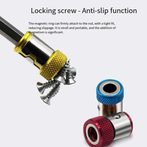 Upgrade Screwdriver Head Magnetic Ring Magnetic Toolbox Labels Holder for Drill Bits 1