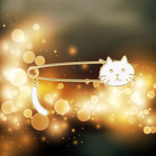 Broche Animale Chat Pour Robe Chemise Chapeau 2