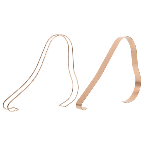 2Pièces Inserts Forme Talons Femmes Inoxydable Rose Gold