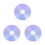 3Stk Leere DVD CD Scheiben Mit Datenspeicherbox 4