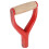 Robuster Schaufelgriff Holz Und Kunststoff Rot Ergonomisch 1