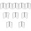 10Stk Transparentes PVC Menü Cover Robuster Restaurant Binder 9