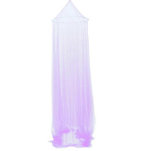 Lace Bed Conical Curtains Dome Bed Canopy Mosquito Net (Purple)