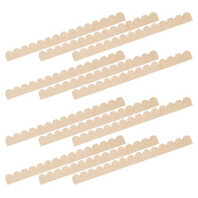 72Stk Gewellte Holzleisten Für Möbel Und Regale, DIY-Kit, Khakifarben