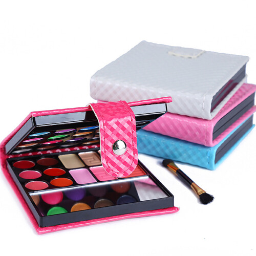 1St 32 Farben Pailletten Lidschatten Palette Rotrosa