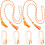 Dekoratives Ehrenband Mit Quaste Grün 6Stk 10