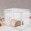 boîte à pain transparente double couche pour cuisine 3