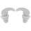 1Paire Bouchons Oreilles Souples Silicone Blancs Réduction Bruit 1