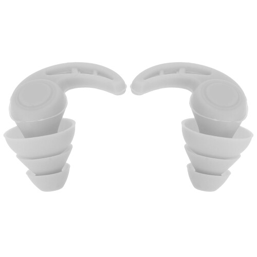 1Paire Bouchons Oreilles Souples Silicone Blancs Réduction Bruit