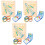 3 sets holz geobrett mit musterkarten & gummibänder, formen puzzle 5