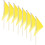 32Pcs Lawn Sprinkler Flags Yellow Polyester Bamboo Marking Flags 3