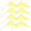 32Pcs Lawn Sprinkler Flags Yellow Polyester Bamboo Marking Flags 2