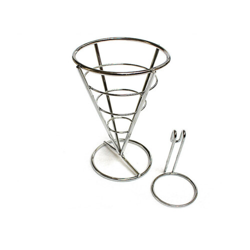 2Stück Frites Halterung Aus Metall Mit Dipsaucen Halter 1