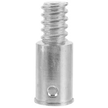 3Stk Silberne Adapter Aluminium Gewinde Länge Verstellbar