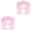 2Pièces Bonnet Shampooing Bébé Silicone Rose Confortable Ajustable 4