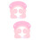 2Pièces Bonnet Shampooing Bébé Silicone Rose Confortable Ajustable 8