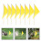 32Pcs Lawn Sprinkler Flags Yellow Polyester Bamboo Marking Flags 5