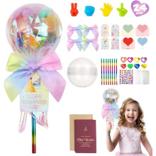 Lollipop Valentine Kit 24-pak Valentinsdag Gavesæt til studerende Gør-det-selv-kort til skolefest
