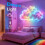 DIY Λάμπα Νέφους Thundercloud με LED, 360 Τηλεχειριστήριο, 400 εκ - για Δωμάτιο 2