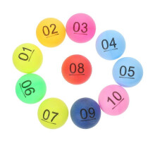 30pcs Party Game Balls Plastic Numbered Balls Small Lottery Balls Game Props Party 1-30 Lottery Balls