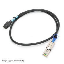Cabo RAID de servidor de dados HD de alta densidade, cabo mini SAS HD externo com SCSI serial para desempenho de fio confiável de alta largura de