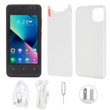 Smartphone With Full View Display GSM Unlocked Quad Core Processor Android 11 8GB ROM Dual SIM FM Radio Removable Battery International Version Back