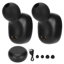 Fones de ouvido sem fio com som grave profundo, Bluetooth 5.1, controle por toque, cancelamento de ruído, à prova d'água, visor de LED e bateria