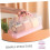 2pcs Bread Storage Container with Transparent Lid, Rectangular Reusable Bread Box for Travel and Kitchen 3