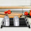 3Pièces Propulseur Boissons Supermarché ABS Inoxydable Noir 6