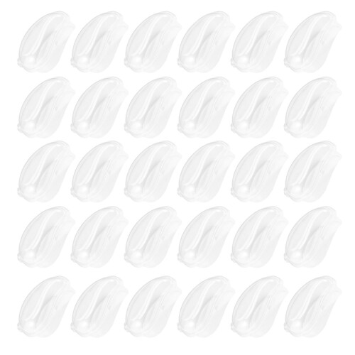 100Pcs Transparent Dessert Boxes Mango Shape Fruit Storage Case