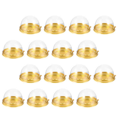 150Pièces Conteneurs Moon Cake En Pet Couvercle Transparent