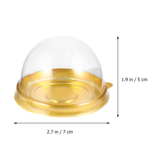 150Pièces Conteneurs Moon Cake En Pet Couvercle Transparent 1