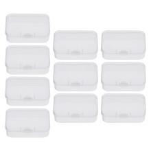 10Stk Elegante Plastik Aufbewahrungsboxen Mit Deckel Transparent