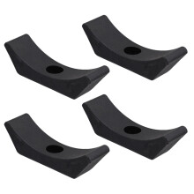 20Pièces Supports Haltères Noir Protection Sol Rangement