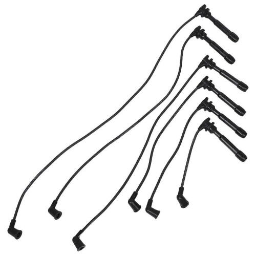6 Sets Spark Plug Wire Kit: High Performance Ignition Coil Spark Plug Wire Replacement - Engine Ignition Cable for Daily Driving