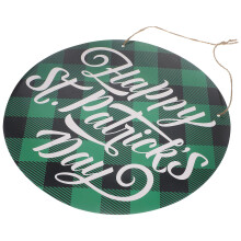 5Pcs Paper Hanging St Patrick's Day Door Signs with Lanyard Decor