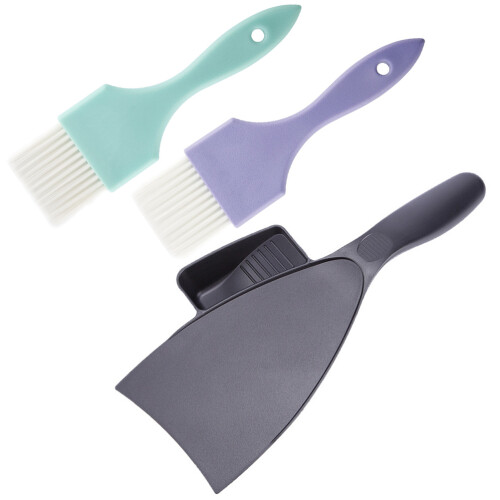 3St Haarverf Kit Hard Plastic Haarverf Tools in Assortie 2