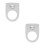 2Pièces Anneaux Ligatures Acier Durable Clair Caoutchouc 9