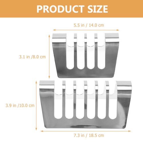 2 Pièces Porte-Toast En Acier Inoxydable Pour 1