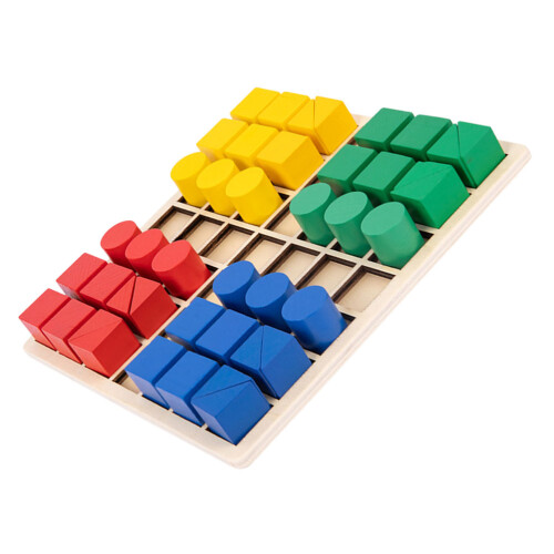2 Ensembles De Blocs Éducatifs En Bois Pour Enfants 2