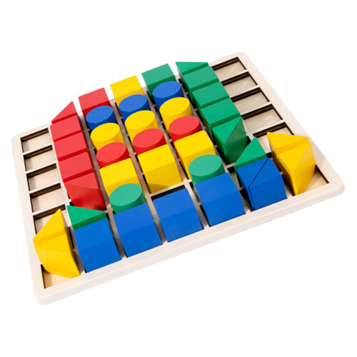 2 Ensembles De Blocs Éducatifs En Bois Pour Enfants 1