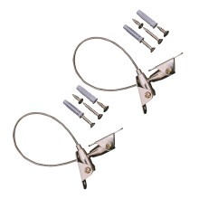 2Ensembles Sangles Anti-Chute Argent Métal Durable